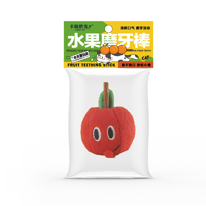 Mutian Polygonum 猫のおもちゃ、噛みつき防止臼歯ボール、猫のセルフプレジャーと退屈解消アーティファクト、フルーツ猫面白いスティック、ペット用品卸売|undefined