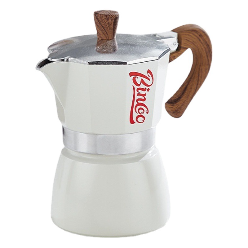 Bincoo Moka Pot Máquina de café Hogar Pequeño Horno eléctrico Extracto Máquina de café de mano Juego de café