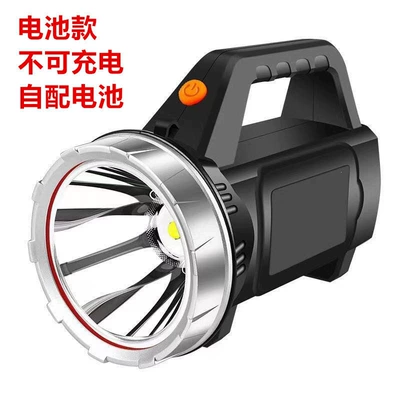 High-brightness rechargeable outdoor flashlight, ultra-bright long-range handheld searchlight, ultra-long battery life, military-grade, large-capacity for home use (UV fənərlər) - over-10-watts-battery-model-is-non-rechargeable