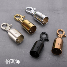 礼宾栏杆绳金属不锈钢挂钩麻绳S钩墙钩吊钟护栏绒布绳钩子金银色