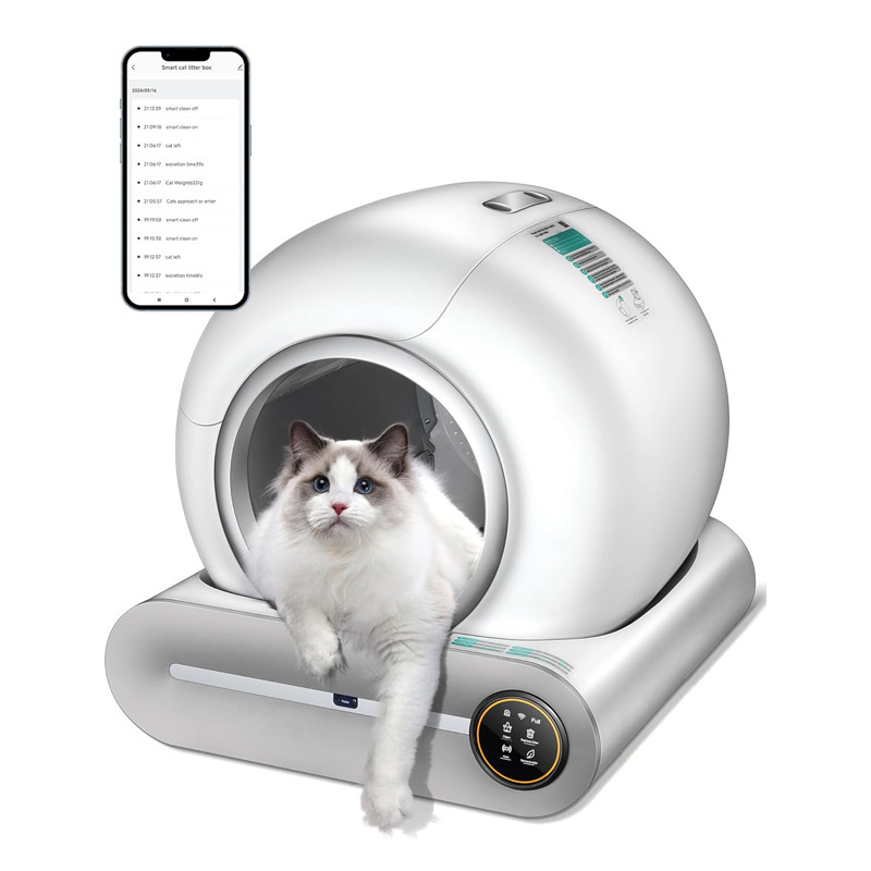 インテリジェント猫トイレ電気フレッシュエアシステム自動誘導クリーニングうんちシャベル全自動猫トイレ|undefined