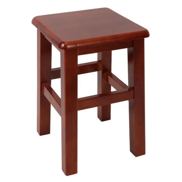 Fábrica directa taburetes de madera sólida muebles cuadrados rectangulares zapatos de cambio taburetes retro gruesos taburetes de mesa de comedor chinos originales image 5