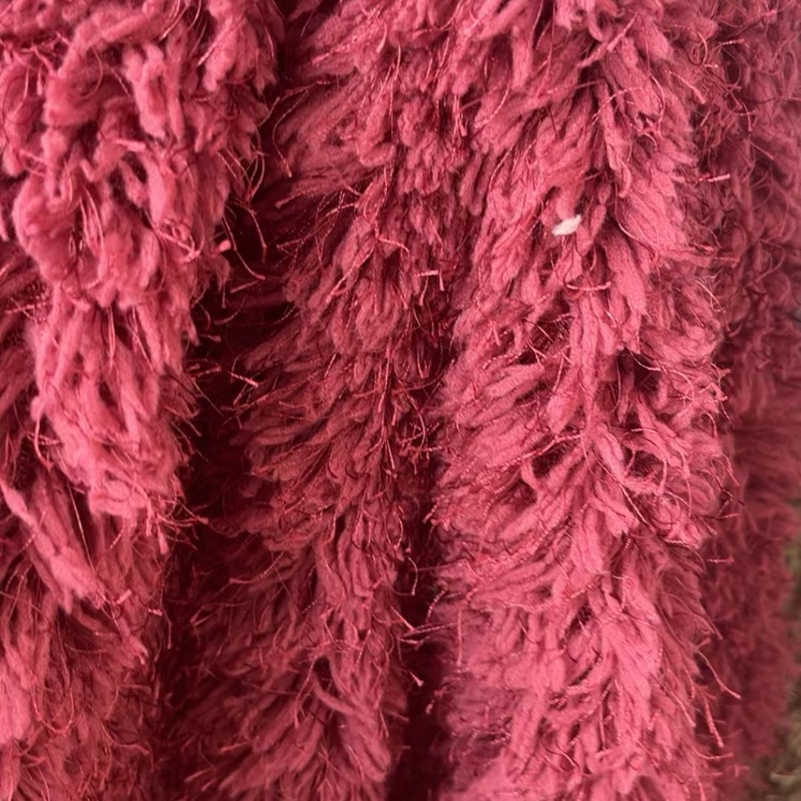 Patio de paja PVC girasol lana larga 40 cabello de urdimbre largo lana de punto simple tela de punto juguetes ropa textil doméstica
