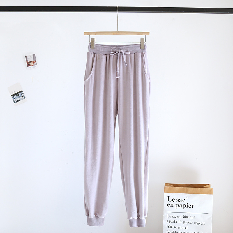 Directo de fábrica pareja Otoño e Invierno Nueva Isla suéter terciopelo caliente desgaste del hogar traje manga larga se puede usar fuera