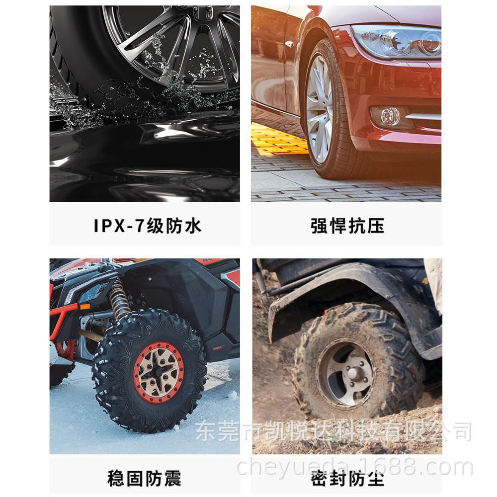 Truck Tire Pressure Monitor, Yueda 12-Wheel External Tire Pressure Detection, Bus, Fire Truck, Utility Vehicle Tpms