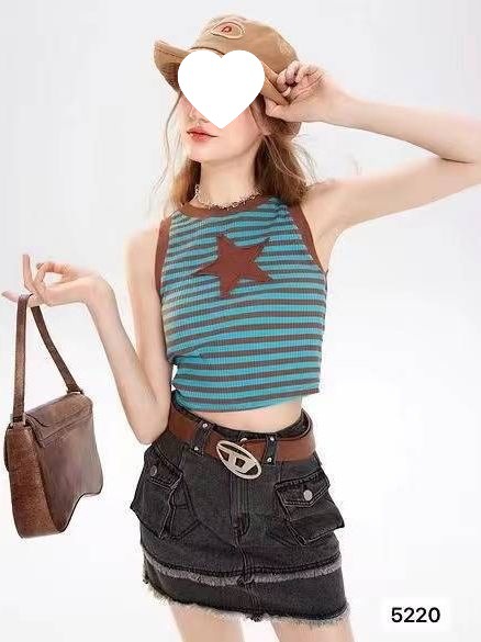 Summer retro design vest