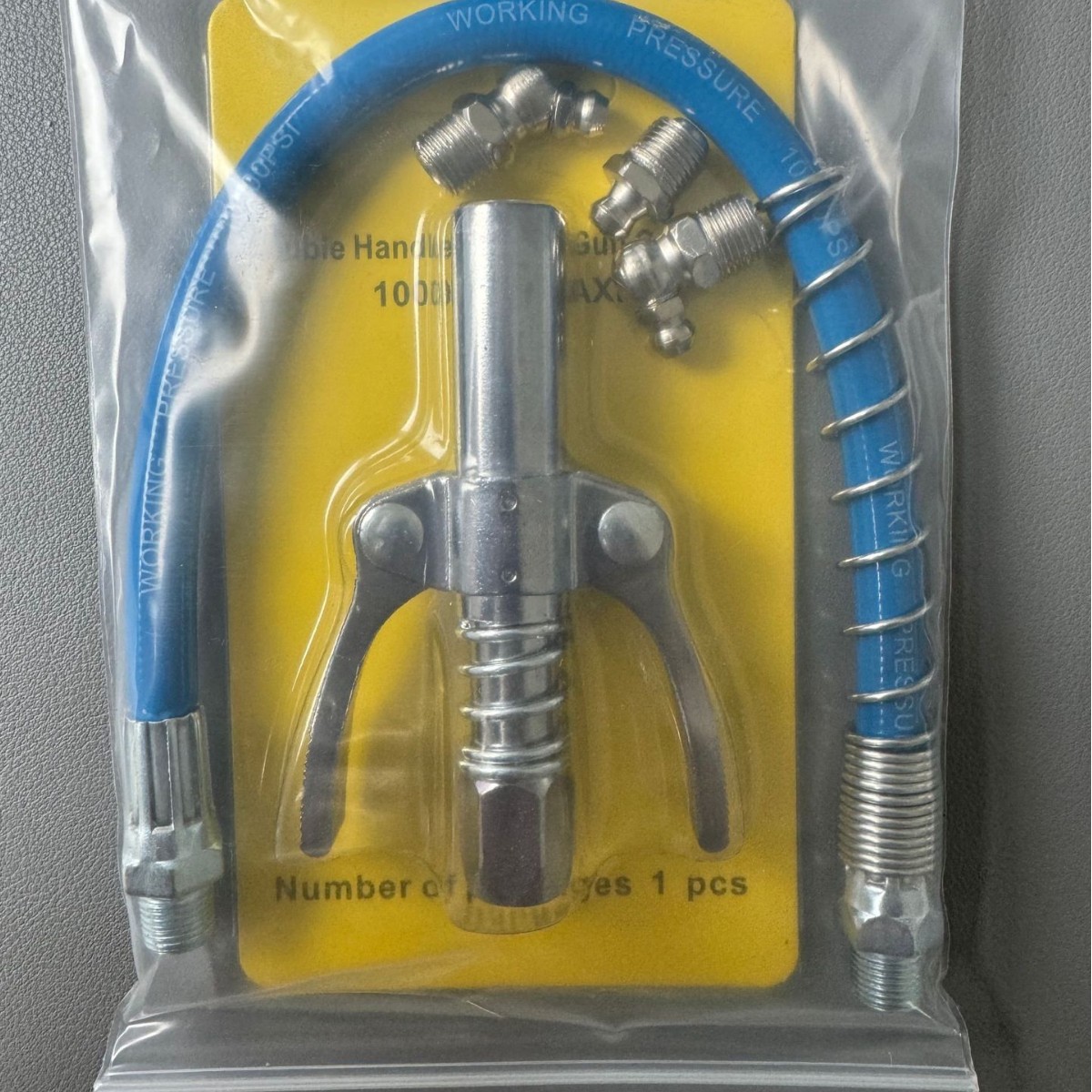 锁钳式注油嘴黄油枪嘴头手动电动气动黄油嘴耦合器平头咀配件