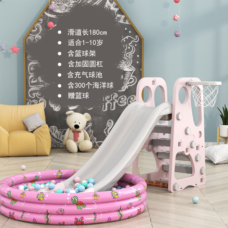 Juguetes de plástico engrosados para niños de 3 a 10 años pequeño hogar parque de atracciones interior hogar bebé bebé tobogán