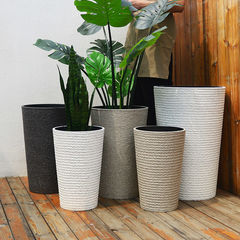 セラミック植木鉢特大高白プラスチック模造リビングルームバルコニーバードオブパラダイスモンステラディープハイポットアマゾン