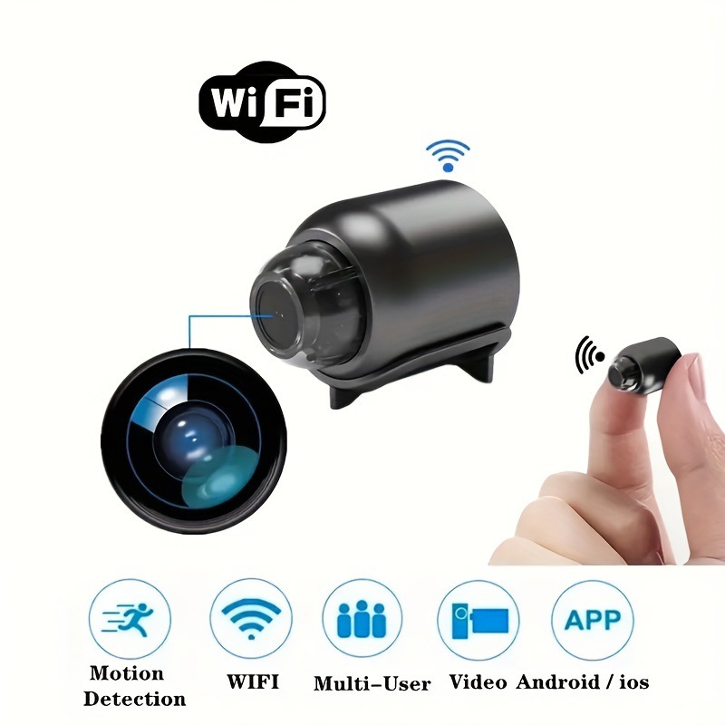 Small Smart Surveillance Camera HD Night Vision Remote Indoor/Outdoor WiFi Camera Cross-Border Video Recorder X5