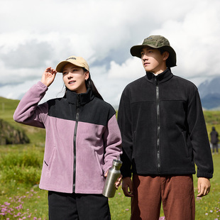 2024 New Style Fleece Jacket for Men and Women Women's fleece-lined Thickened Fleece Sweatshirt for Autumn and Winter Women's Warm Rush Clothes Liner
