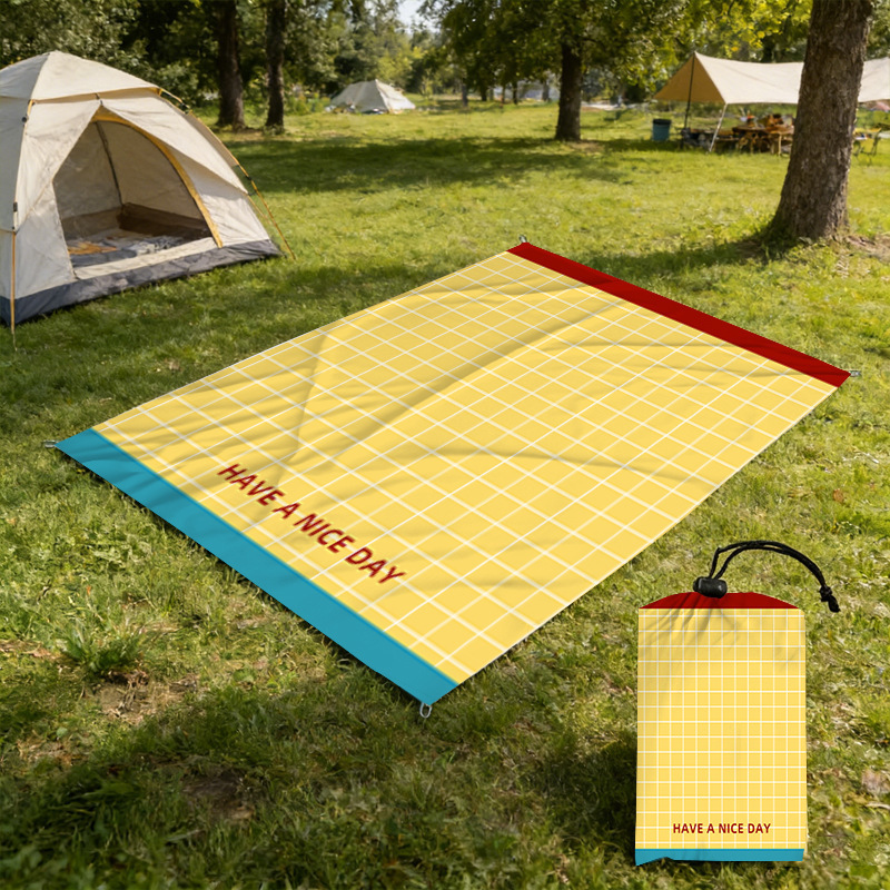 Cross-Border Hot-Selling Portable Ultra-Light Beach Mat, Lightweight Picnic Mat, Beach Mat, Sunshade Tarp, Folding Blanket