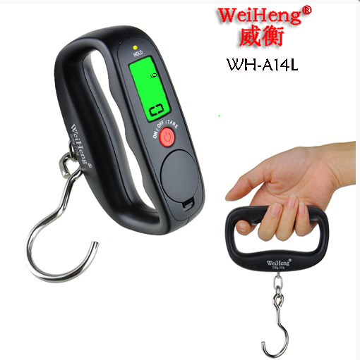 电子秤便携式50KG手提秤行李箱的好帮手快递吊秤钓鱼钩子秤口字形