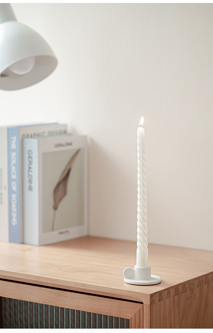 Retro Simple Style Geometric Ceramics Candlestick display picture 1