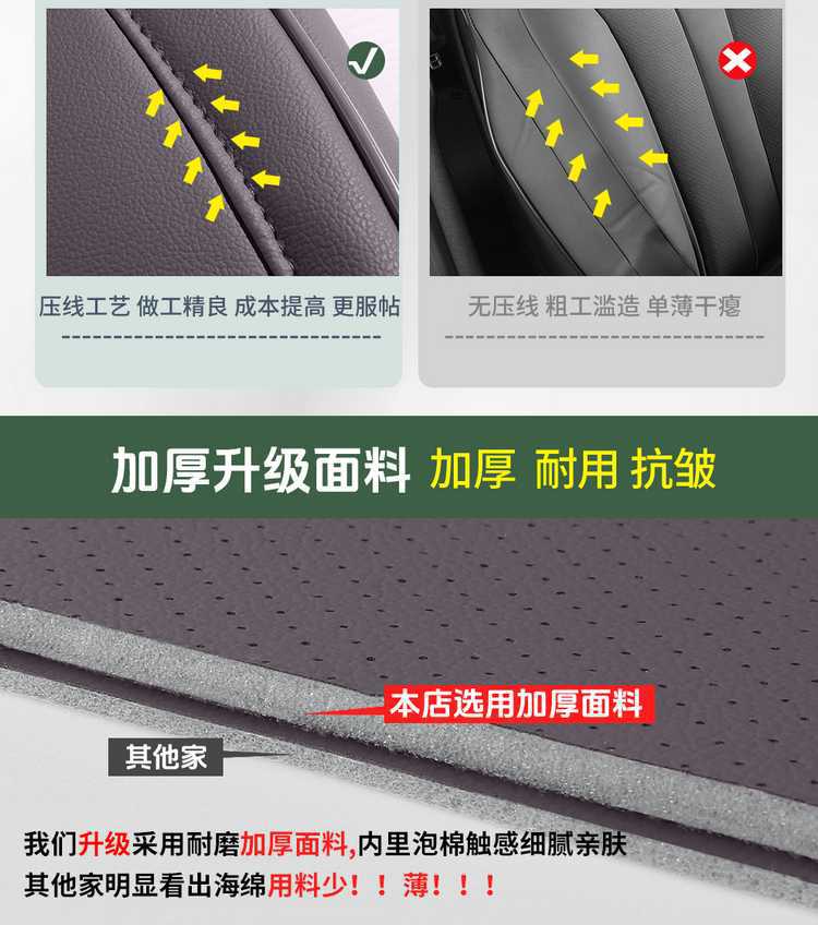Specifically designed for the 2625 Changan Qiyuan A06 car, these all-season, full-coverage seat covers are made of breathable leather