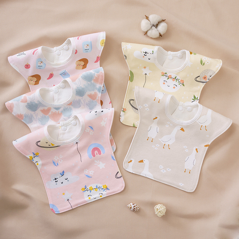 Babero impermeable babero recién nacido bebé niño puro algodón Niña babero extra grande ensanchado babero Otoño e Invierno