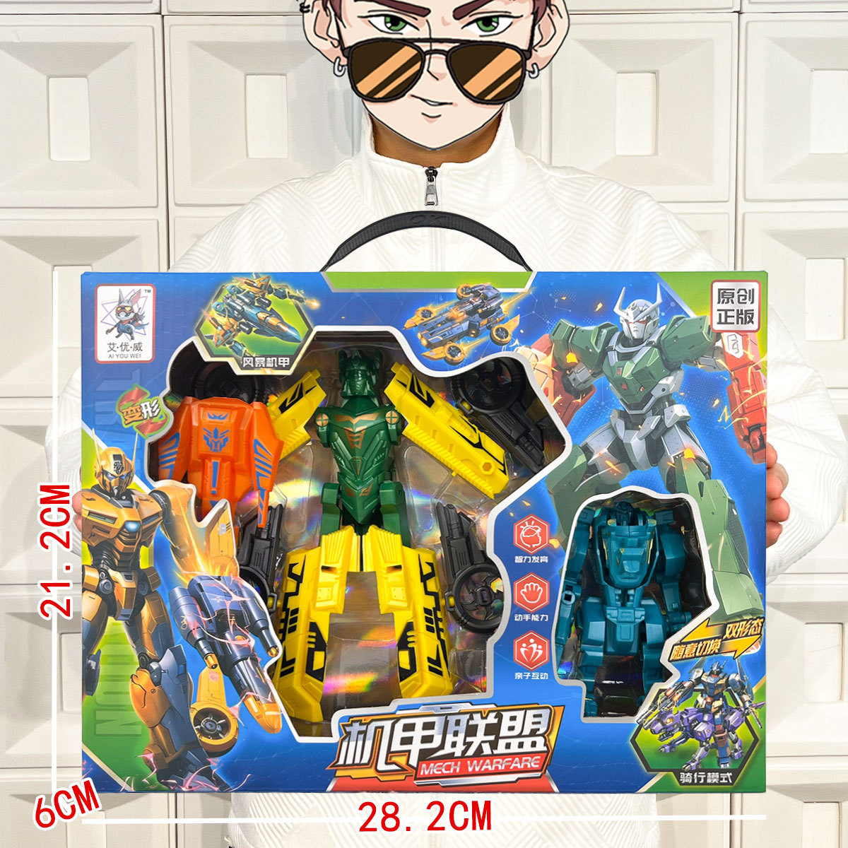 Niños juguetes de transformación King Kong Mecha Hornet Optimus Prime Robot Regalos de inscripción de instituciones de jardín de infantes