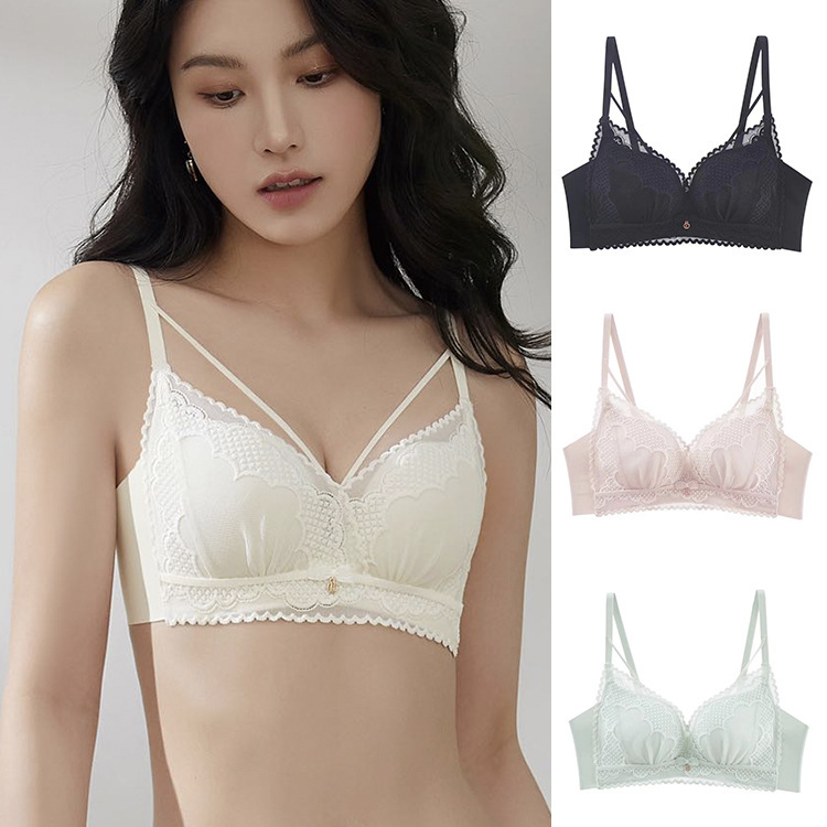 Clearance Sale: Gudiao 8063 French-Style Push-Up Triangle Cup Thin Lingerie, Sexy Lace Wireless Bra for Summer Clearance Sale: Gudiao 8063 French-Style Push-Up Triangle Cup Thin Lingerie, Sexy Lace Wireless Bra for Summer