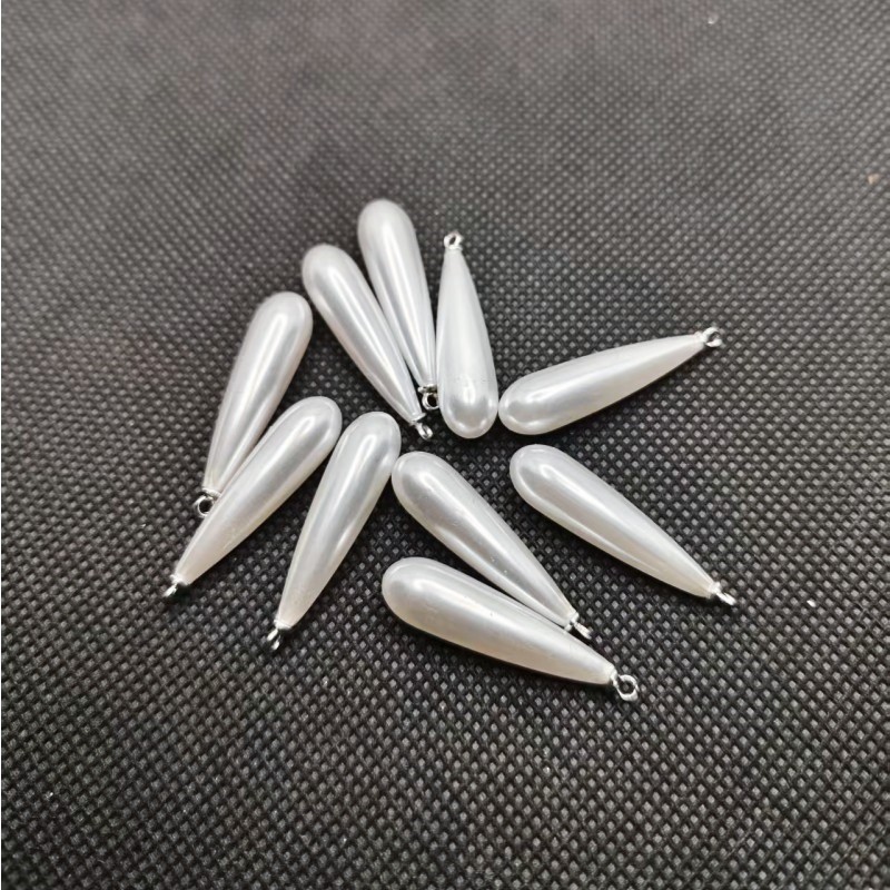 大型長水滴白kハンギングプラスチック模造真珠羊眼ハイライト純白diy材料靴服アクセサリー