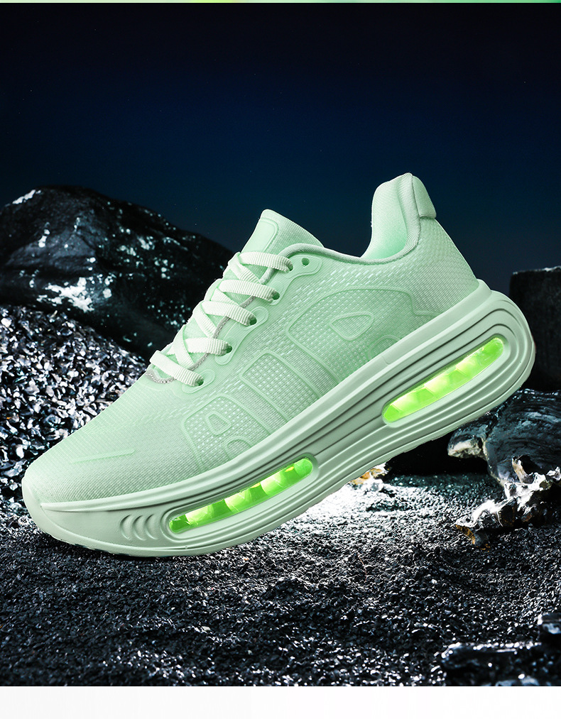 Breathable Men's Running Trainers With Suede And Rubber Sole_voghion.com