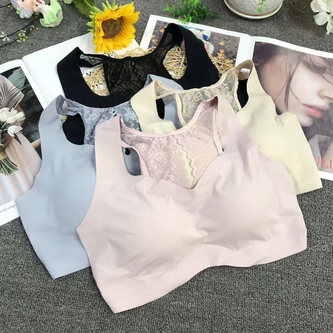 Nueva inconsútil alta elástico Sling belleza espalda mujeres chaleco inalámbrico yoga sujetador ropa interior al por mayor