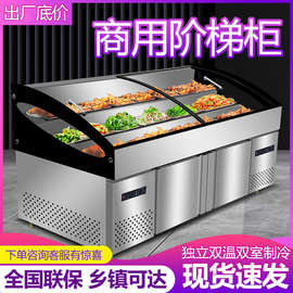 冷冻三阶梯餐厅鱿鱼熟食卤菜烧烤商用冷藏柜展示柜冰柜保鲜柜冰台