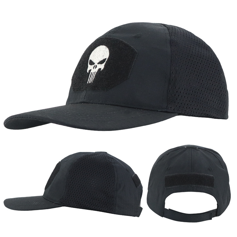 Gorra de béisbol de camuflaje, gorra táctica con visera, gorra de verano transpirable para senderismo, gorra de malla con velcro, gorra de ciclismo, moderna