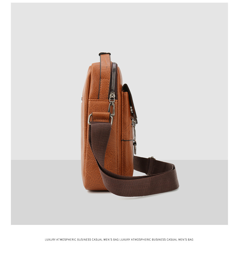 Męska torba na ramię ze skóry ekologicznej retro styl casual_voghion.com