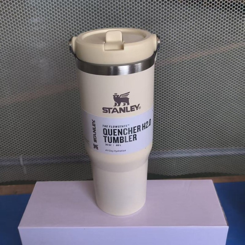 Amazon ebay 30oz スタンレー STANLEY ポータブルカップ カーカップ ステンレスハンドル蓋 ストローカップ|undefined