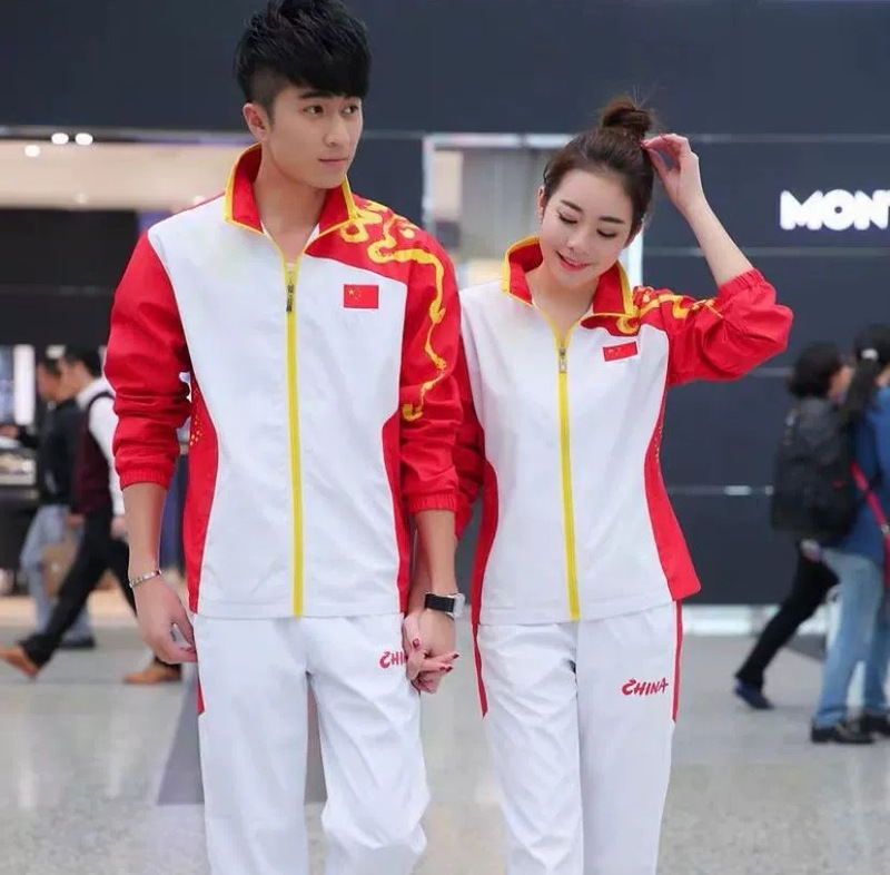 春秋のスポーツウェアのスーツの選手の出場服の運動会の学生のクラスの服の団体服は印刷することができます。|undefined