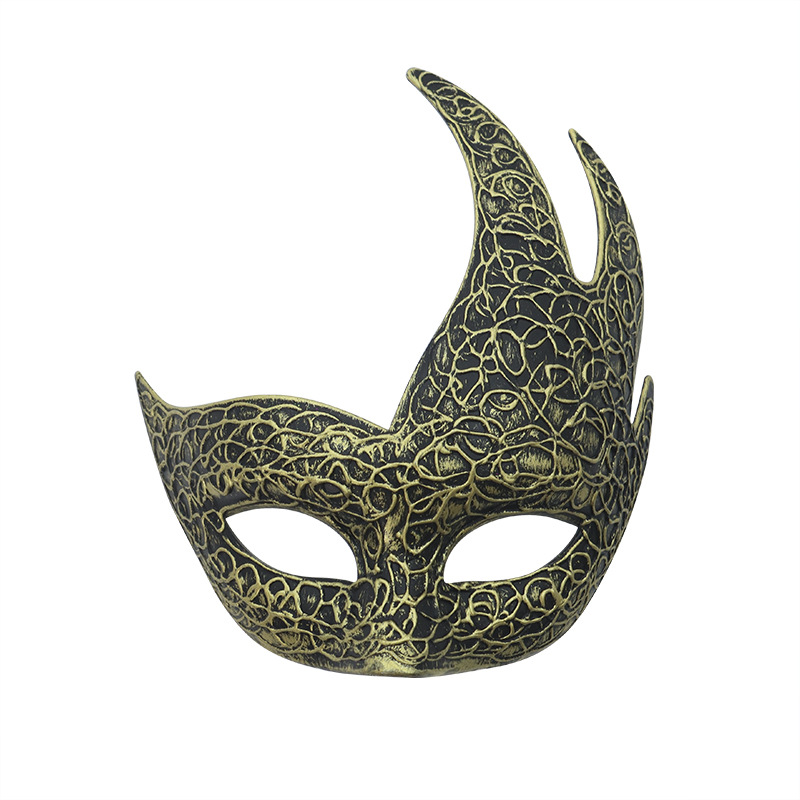 Amazon ventas calientes retro mitad cara máscara de jazz Halloween carnaval máscara decoración de fiesta