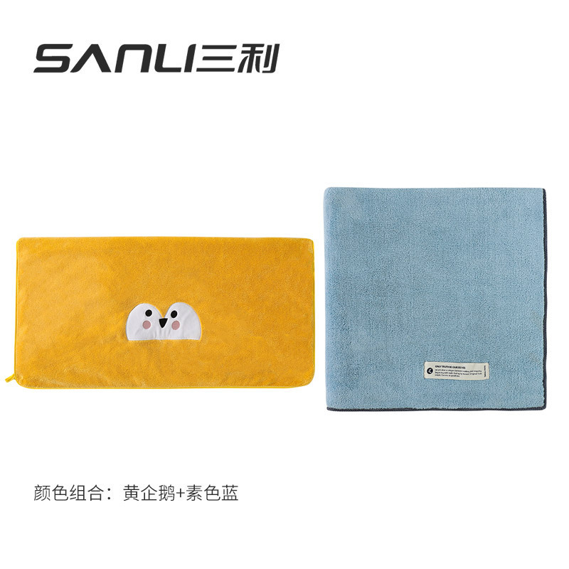 일반 파란색과 노란색 펭귄