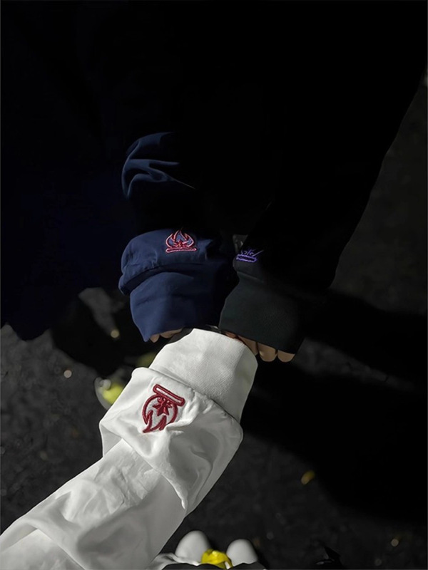 burnin小火苗刺绣圆领卫衣男秋美式高级感长袖T恤重磅正肩打底衫|undefined