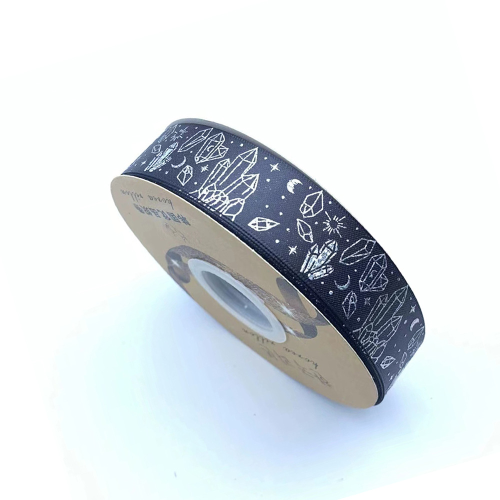 Nuevo soporte de barra de cinta hecha a mano DIY láser plata cristal mineral cinta arco joyería caja de regalo lote de embalaje