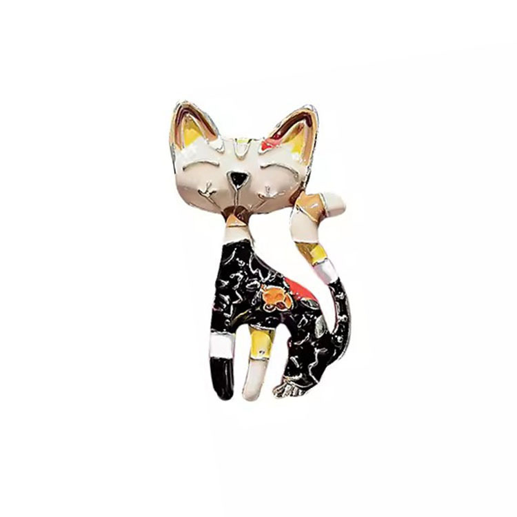 中国風の顔の譜の子猫のブローチの女性の気質のかわいい胸の花の高級なスーツはファッションのデザイン感の小さい大衆のピンを飾ります。|undefined