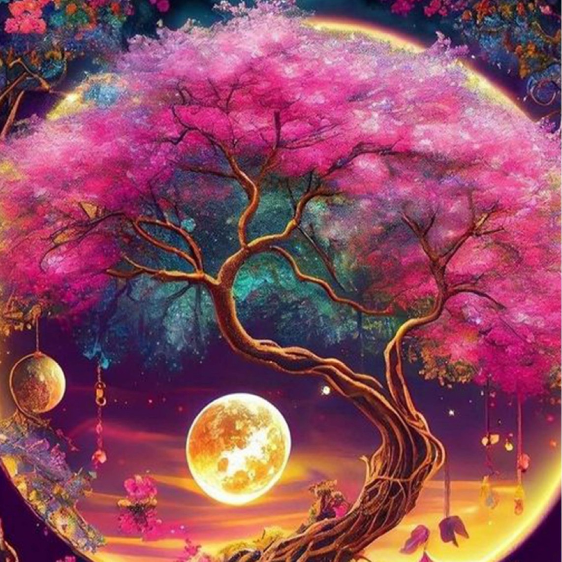 Pequeño libro rojo nuevo lleno de pintura de diamante árbol de vida DIY bordado de diamante pintura decorativa sala de estar fábrica de suministro transfronterizo al por mayor