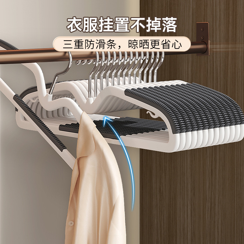 短颈衣架挂衣家用省空间短脖子晾衣服架子多功能防滑无痕收纳衣撑|undefined