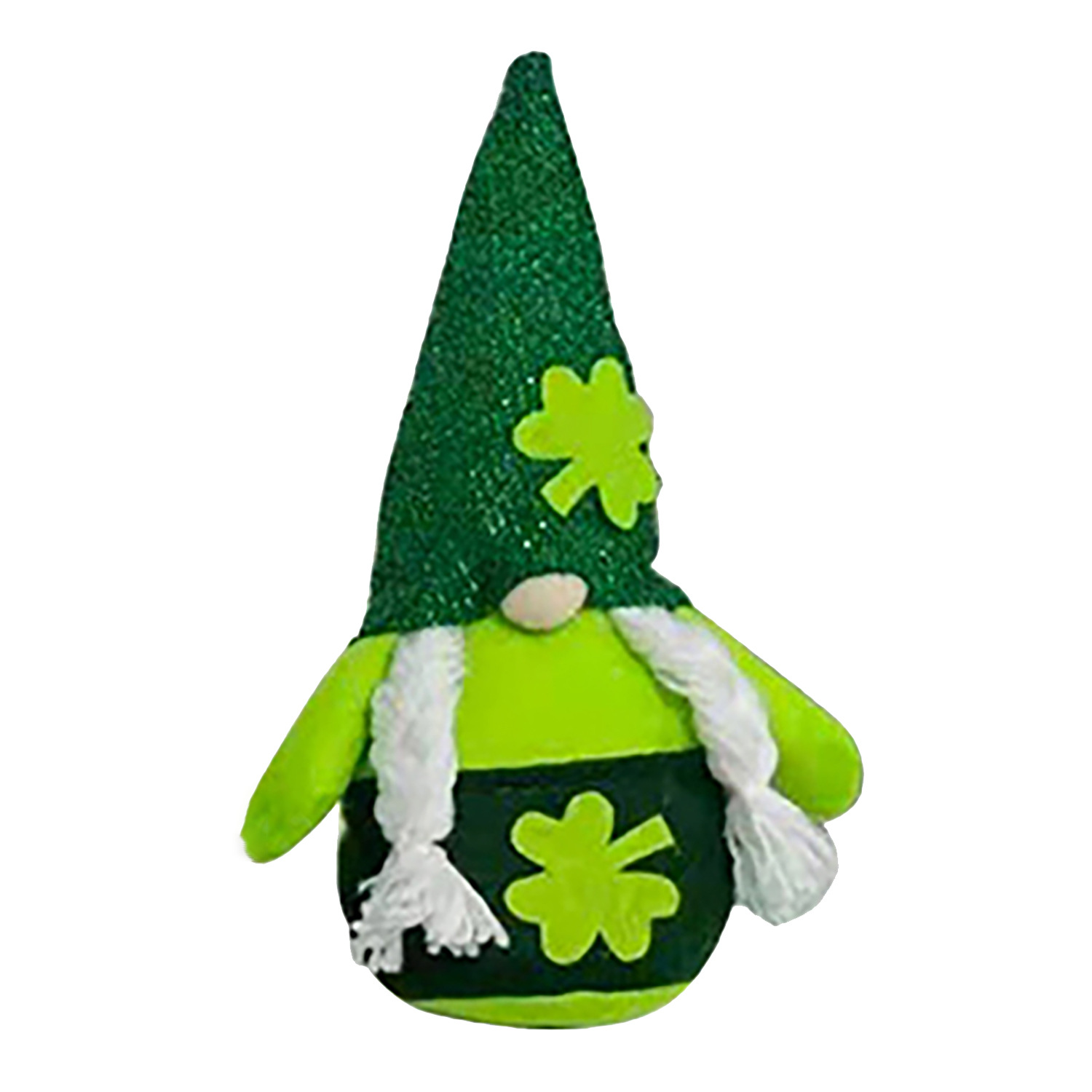 Nuevas decoraciones transfronterizas del Día de San Patricio Irish Festival muñeca sin rostro Green Leaf Festival Trébol adornos