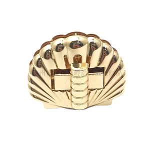 Luggage hardware accessories zinc alloy women's bag decorative shell lock DIY bag buckle lock