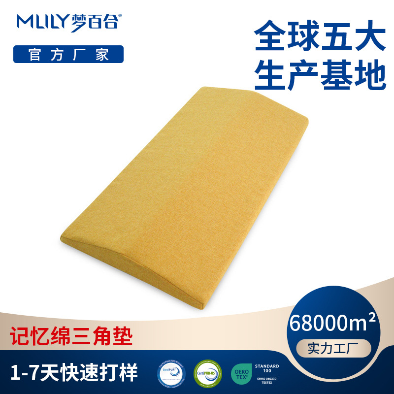 Memory Foam Lumbar Pillow, Leg Pillow, Leg Pillow, Pregnancy Pillow, Sleep Lumbar Support Pad, Triangle Lumbar Support Cushion, Lumbar Support Pillow