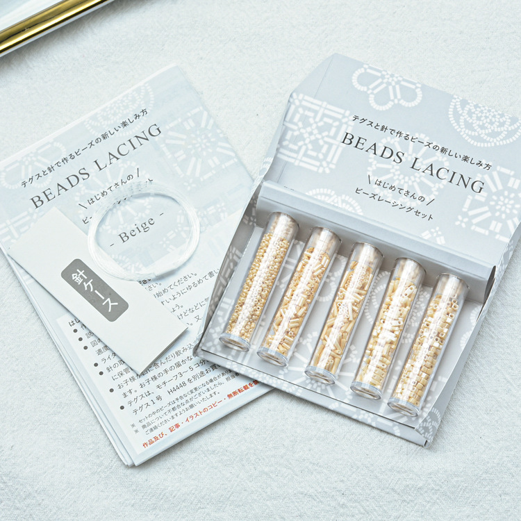 Japón importación MIYUKI material de arroz de vidrio paquete de 5 diferentes especificaciones con agujas y líneas en stock