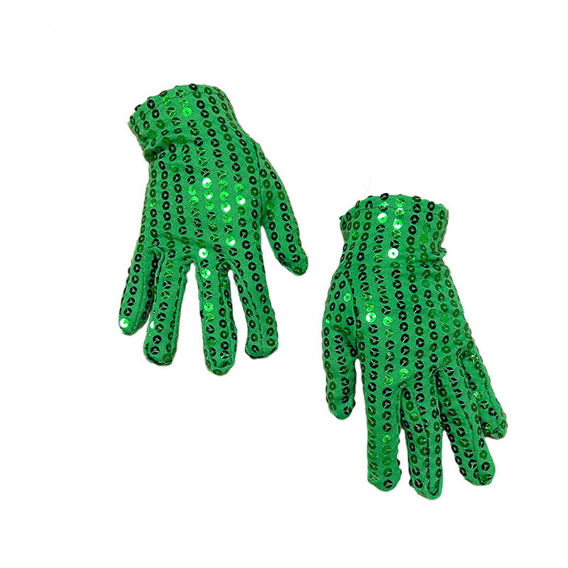 Día de los niños de lentejuelas etapa guantes de baile para niños guantes de rendimiento de baile nocturno