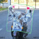Electric car motorcycle front windshield plastic heighening and widening transparent windshield windshield cover windshield tricycle