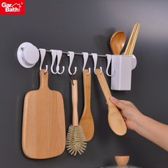 Strong adhesive hook without drilling for kitchen and bathroom, stainless steel hanging hook, door back adhesive hook, multi-functional and movable hook