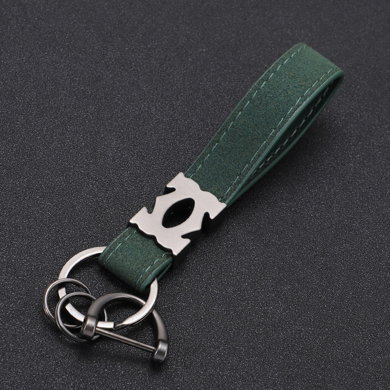 Nuevo llavero de coche de moda llavero de piel de gamula pareja de hombres y mujeres colgante creativo de personalidad de alta gama