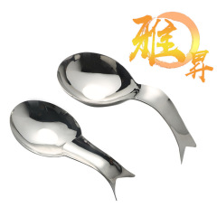 夹子盘餐具托盘加厚不锈钢放置盘鱼形餐厅火锅店鱼型放夹碟轻奢风