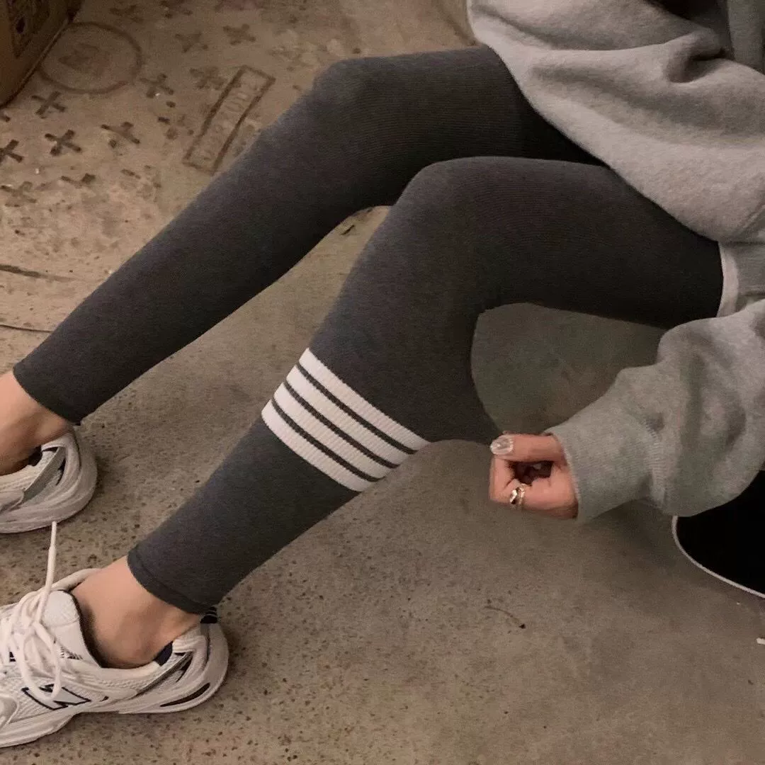 Leggings, demi-season trousers, internet celebrity, fitted