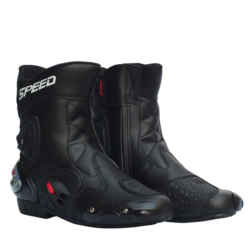 Zapatos de ciclismo de motocicleta Botas de ciclismo de longitud media para hombre, zapatos de carreras casuales, botas todoterreno, zapatos de motocicleta, cuatro estaciones