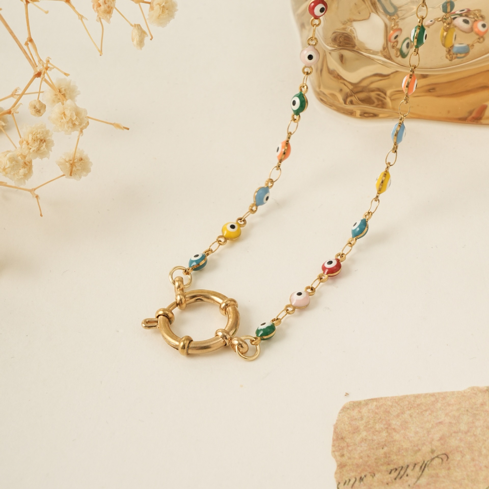 Personalisierte Edelstahlhalskette Für Damen Im Sailor-stil_voghion.com