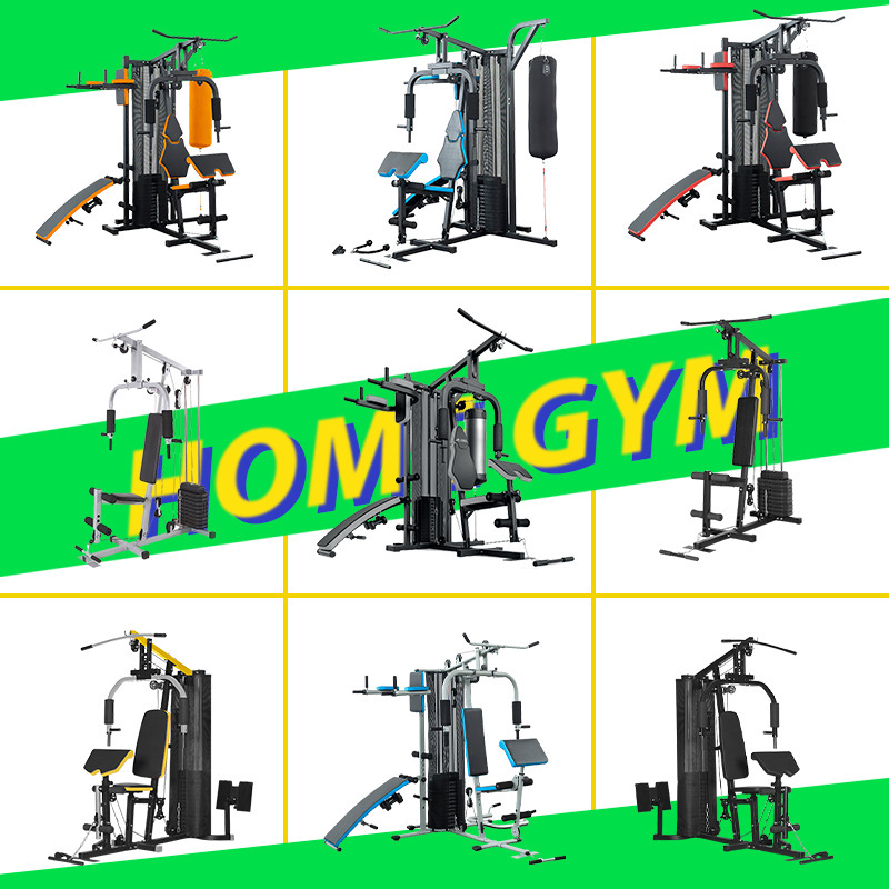 New Product for Home and Commercial Use, Comprehensive Training Machine, Single Station, Three-Station, Cross-Border Fitness, Multi-Functional Combination Fitness Equipment